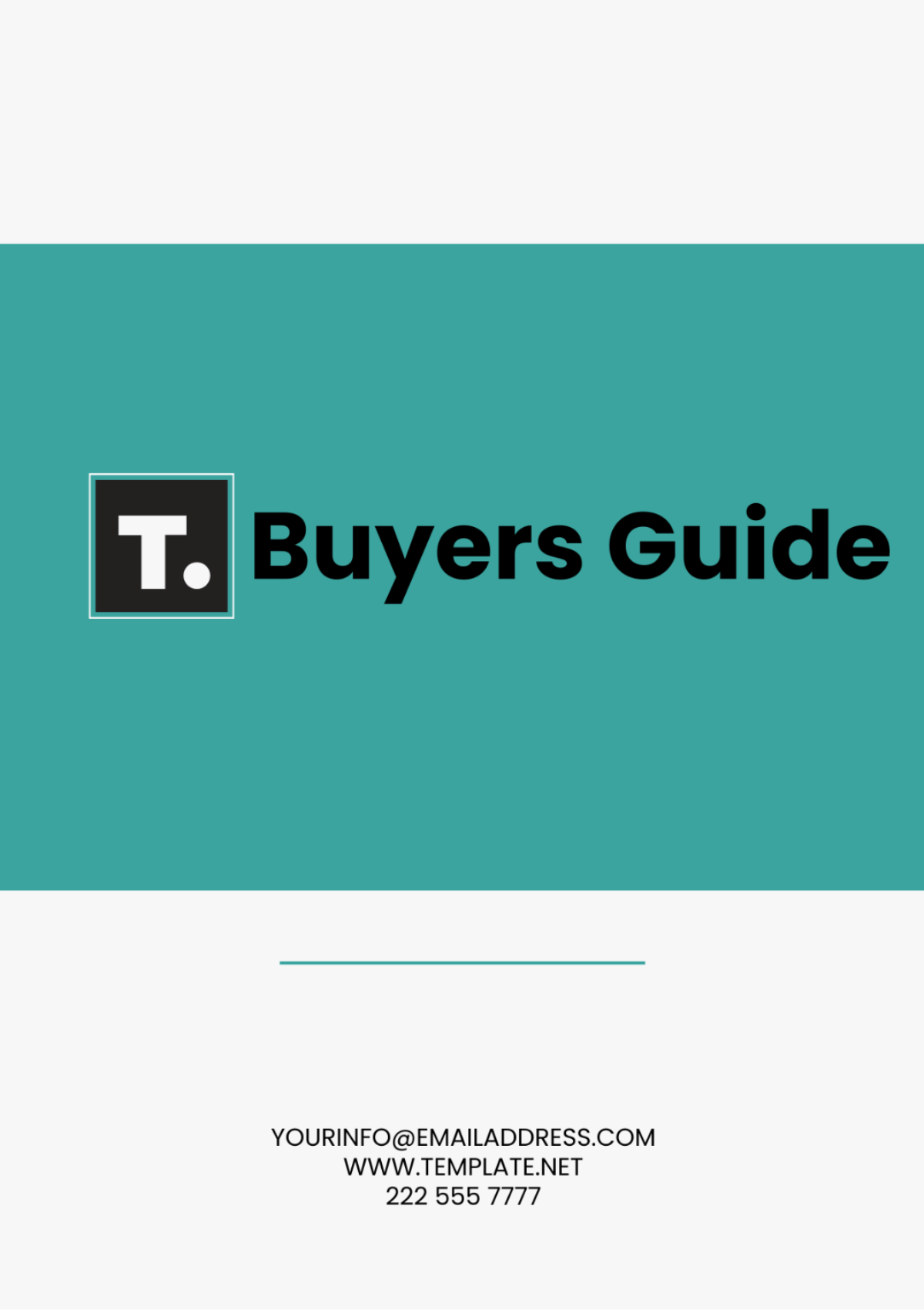 Buyers Guide Template - Edit Online & Download