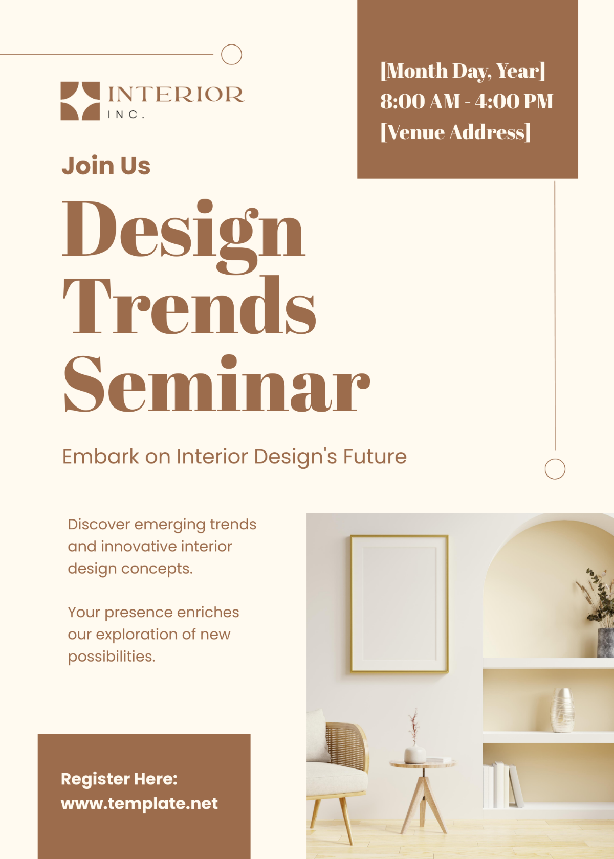 Interior Design Seminar Invitation