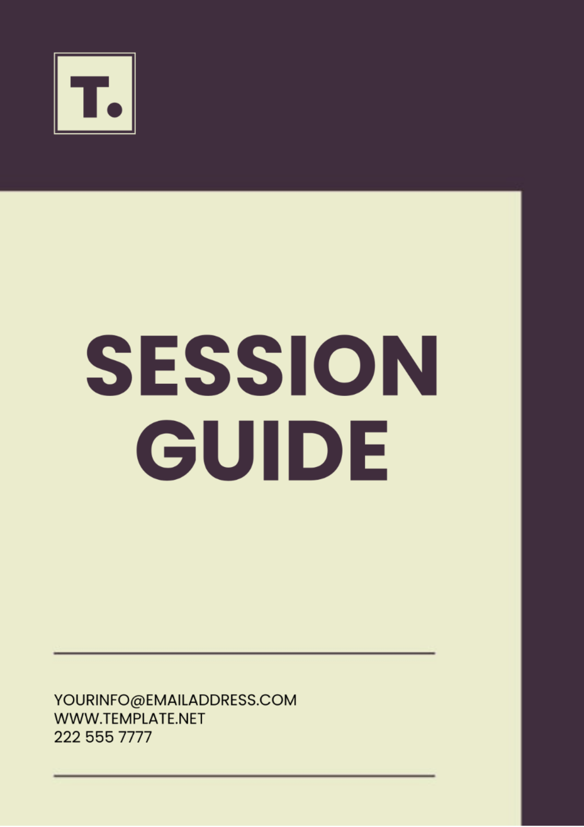 Free Session Guide Template
