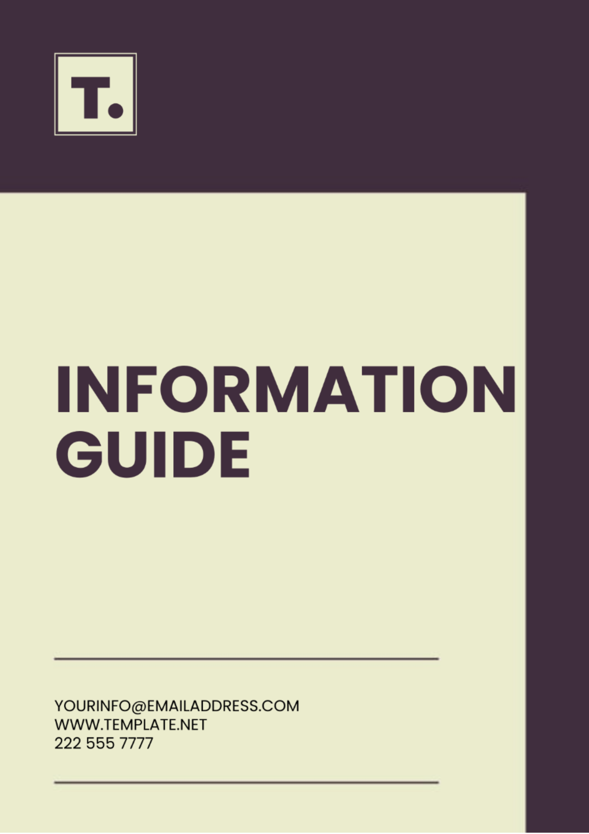 Free Information Guide Template