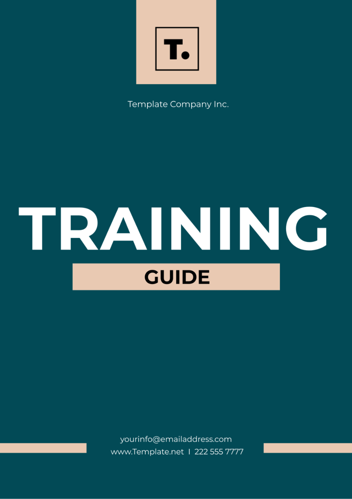 Free Training Guide Template