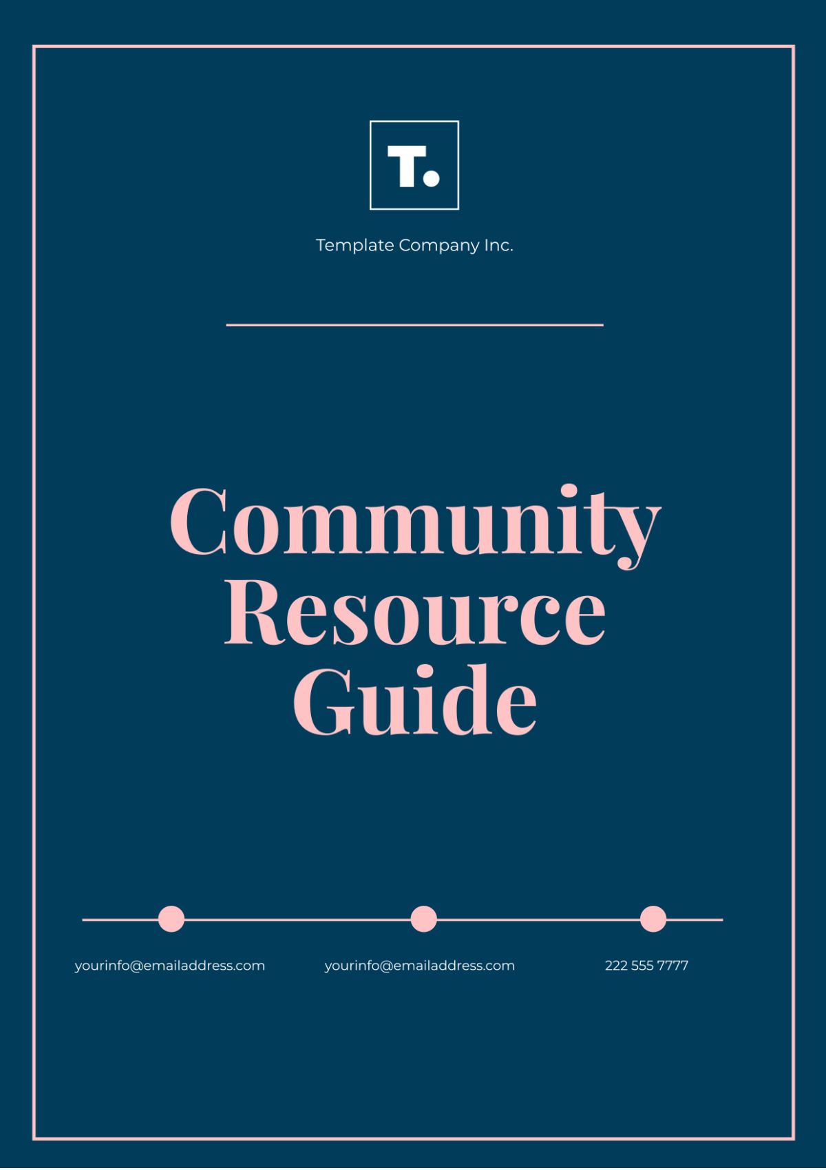 Free Community Resource Guide Template