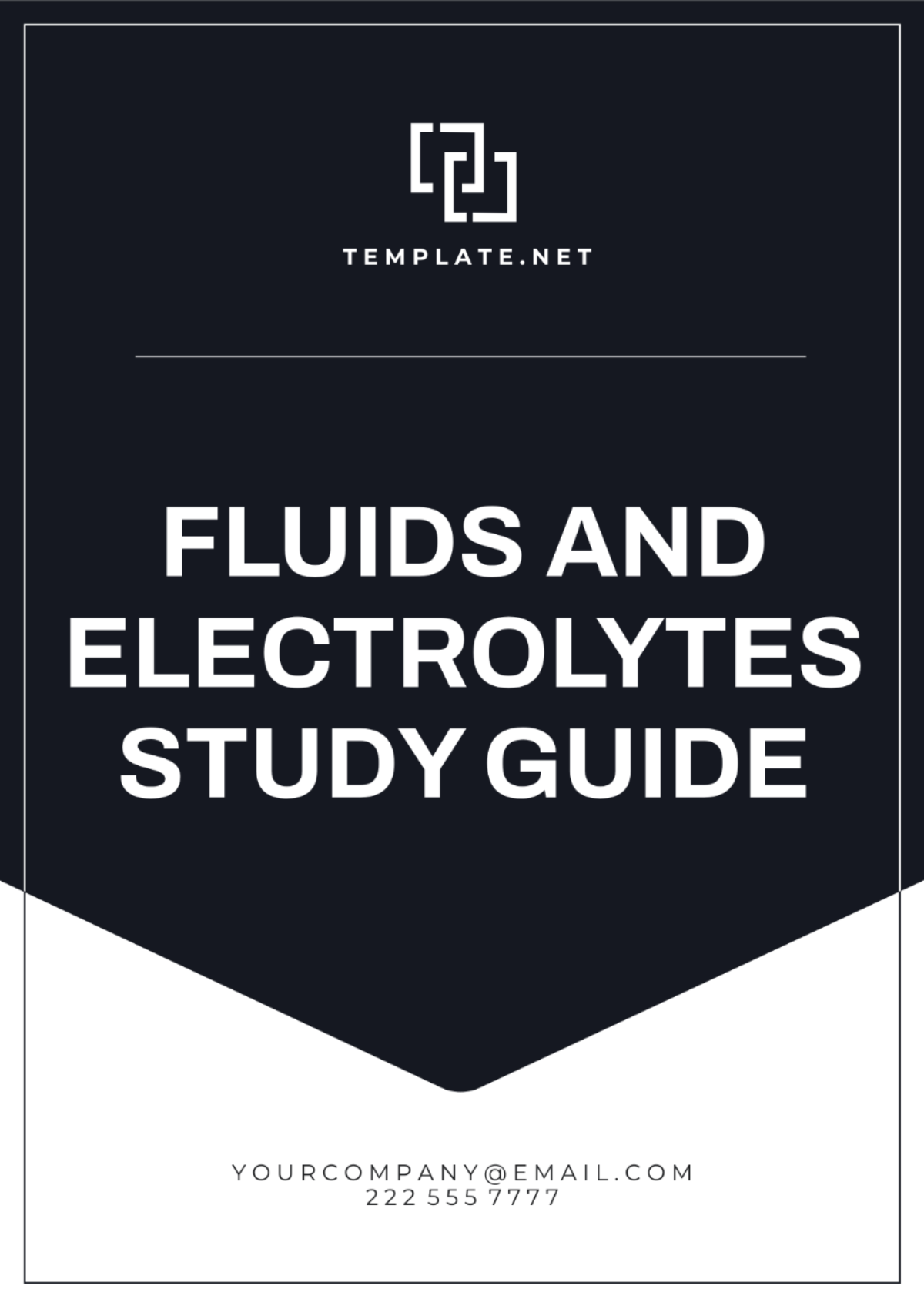 Free Fluids and Electrolytes Study Guide Template