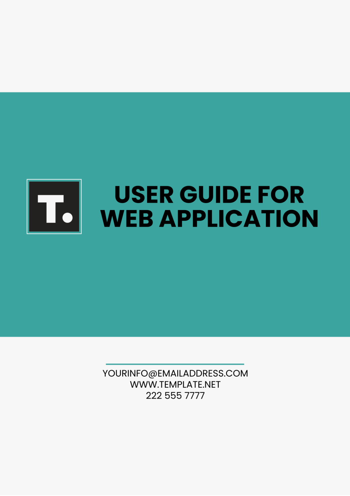 Free User Guide Template For Web Application