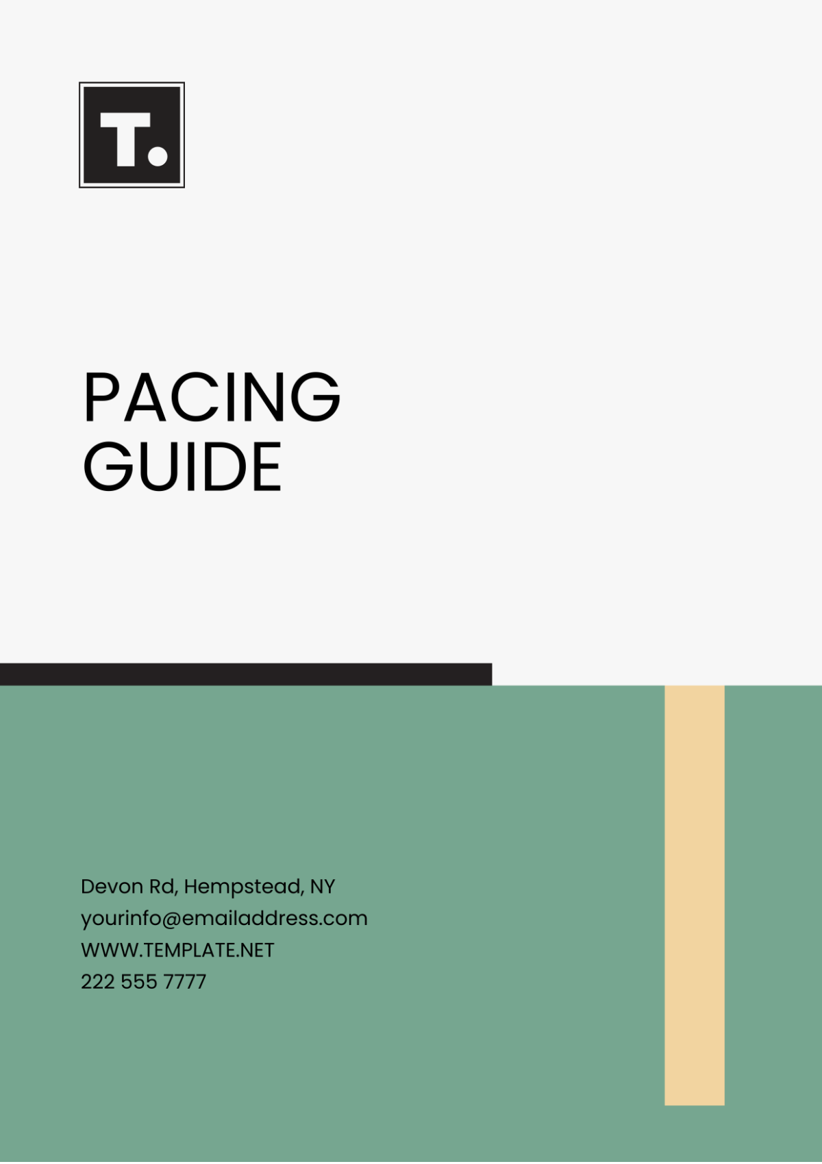 Pacing Guide Template