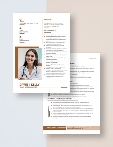 Health Care Case Manager Resume Download