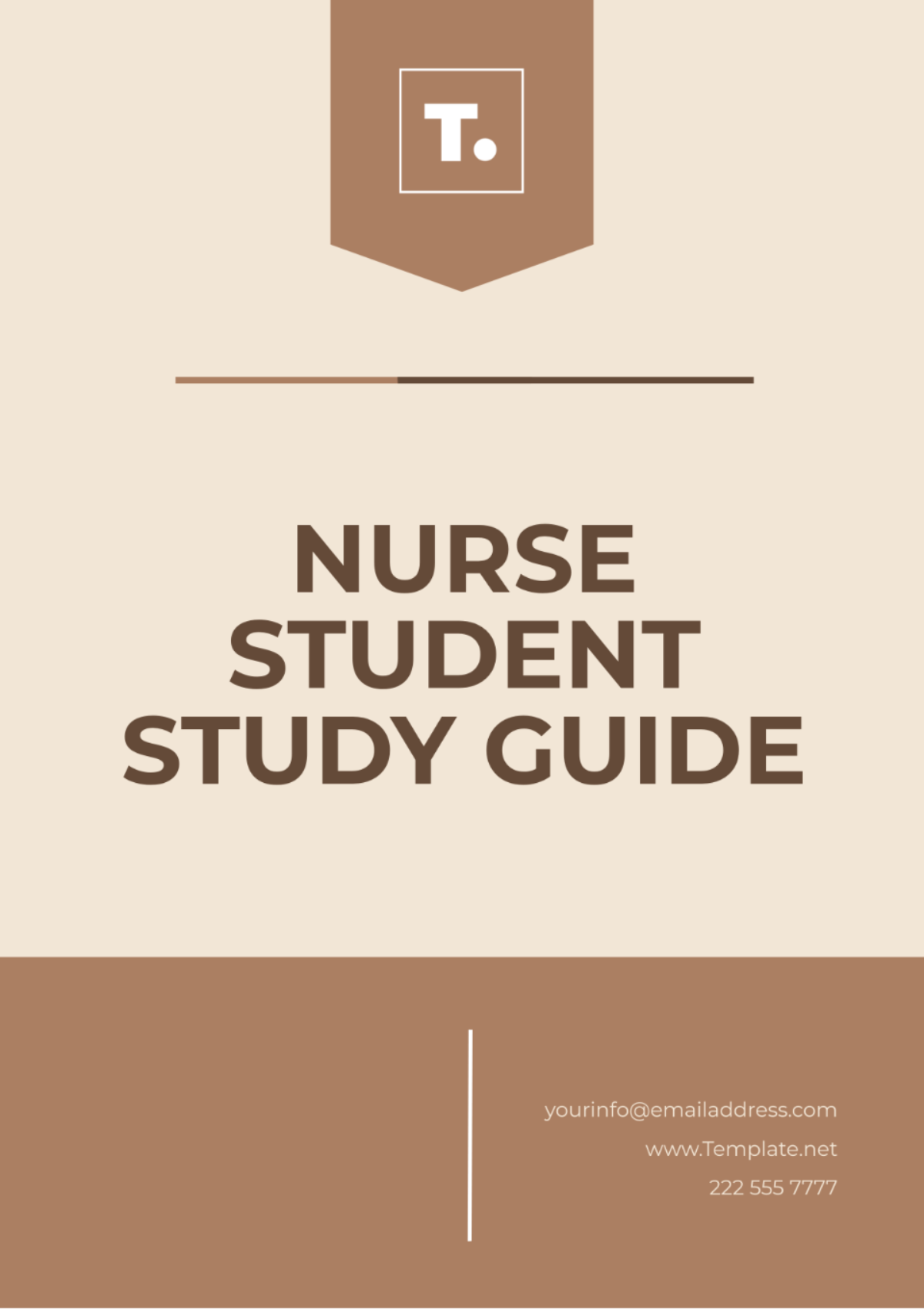 Free Nurse Student Study Guide Template