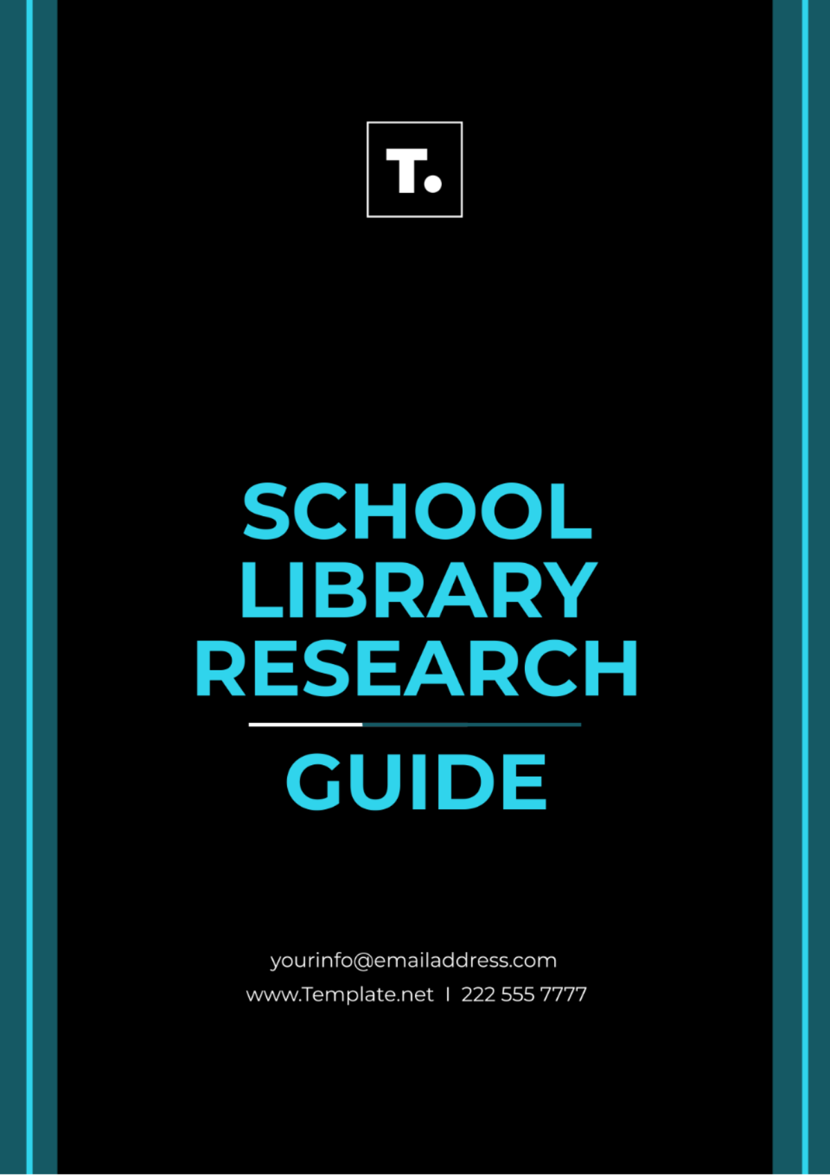 Free School Library Research Guide Template