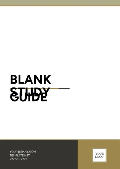 Free Blank Study Guide Template to Edit Online