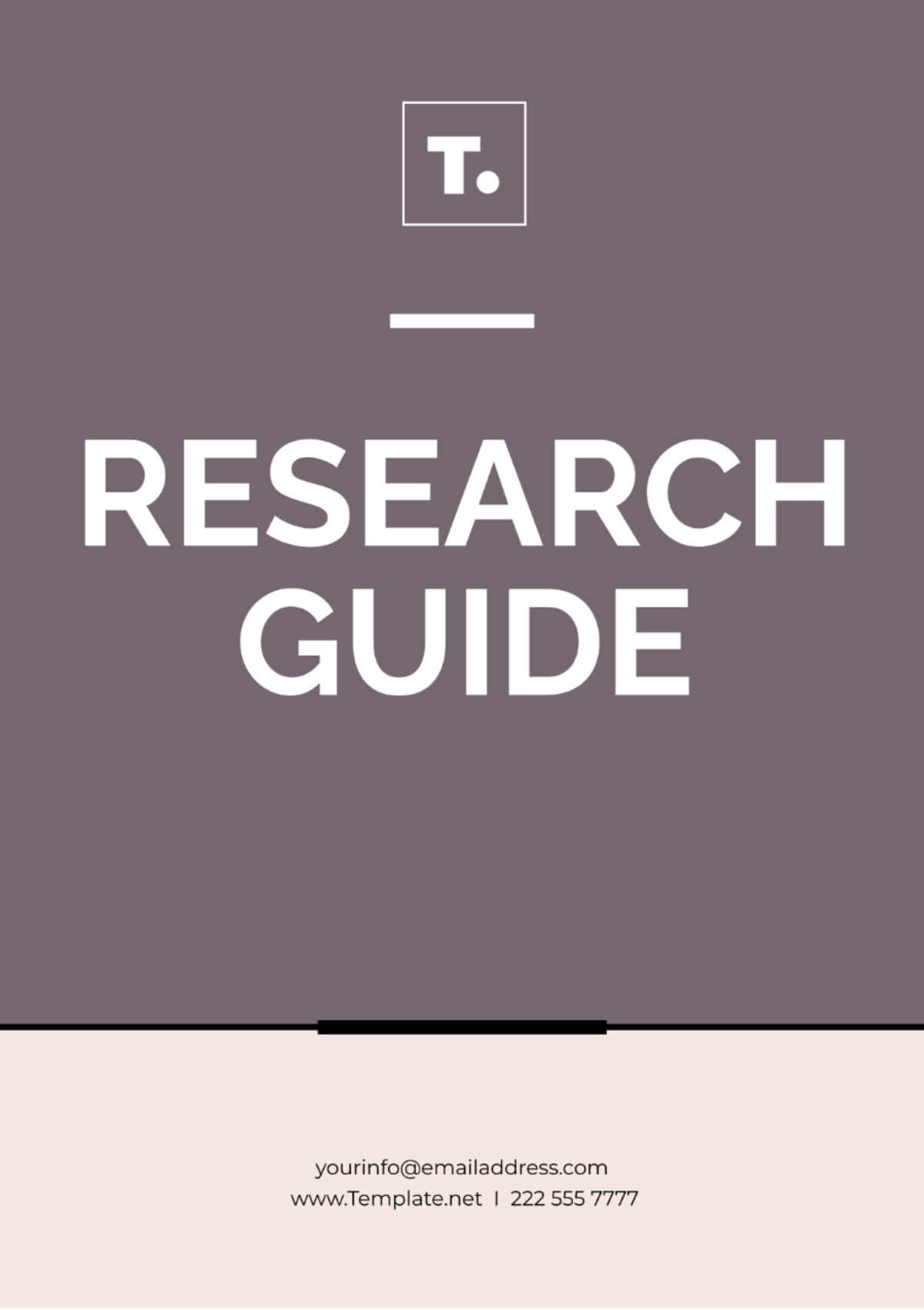 Free Research Guide Template