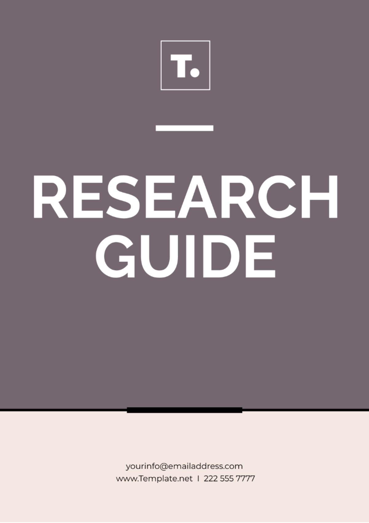 Research Guide Template - Edit Online & Download