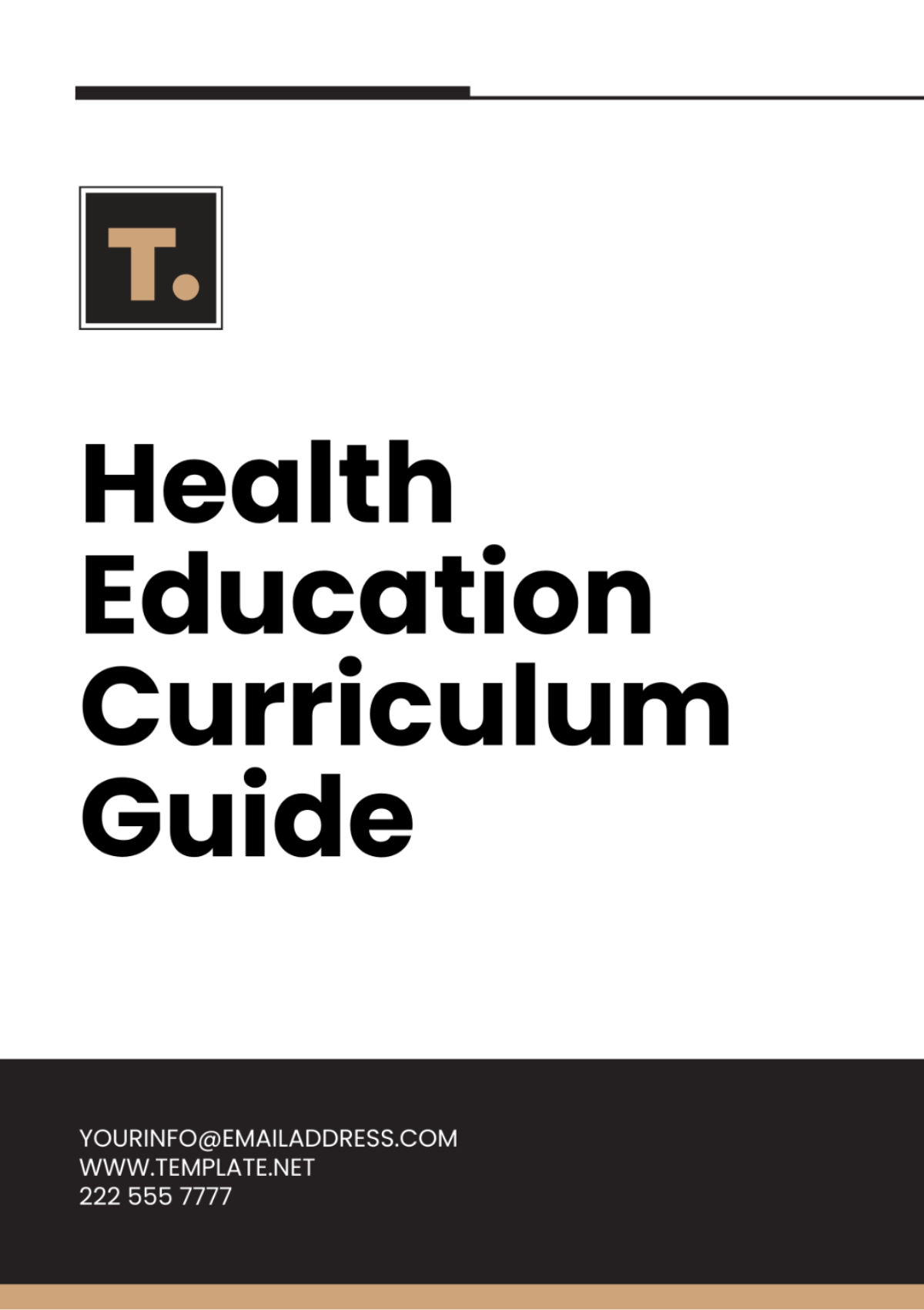 Free Health Education Curriculum Guide Template
