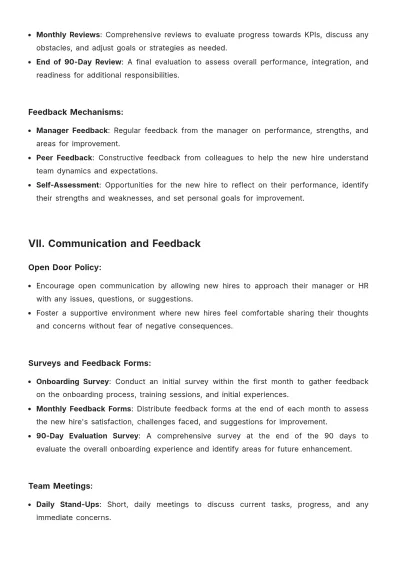 Free 90 Day Action Plan Template to Edit Online