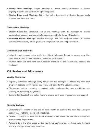 Free 90 Day Action Plan Template to Edit Online