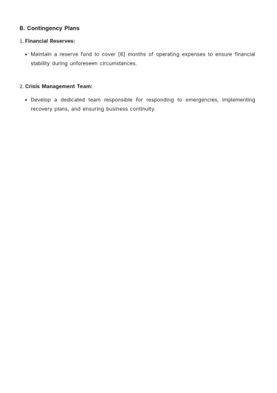 Free Restaurant Strategic Plan Template to Edit Online