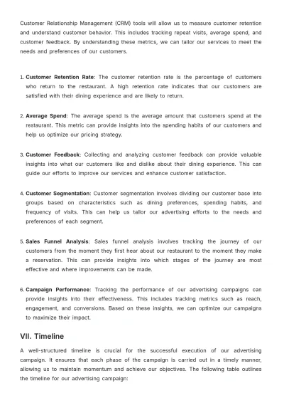 Free Restaurant Advertising Proposal Template to Edit Online