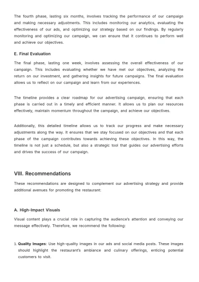 Free Restaurant Advertising Proposal Template to Edit Online