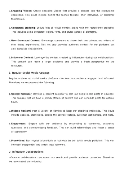 Free Restaurant Advertising Proposal Template to Edit Online