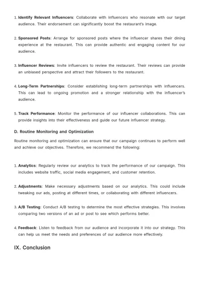 Free Restaurant Advertising Proposal Template to Edit Online