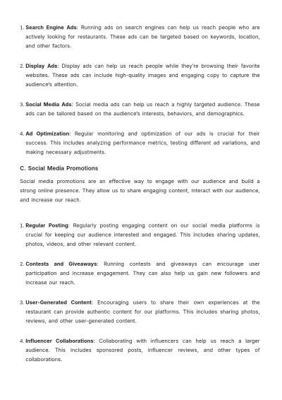 Free Restaurant Advertising Proposal Template to Edit Online