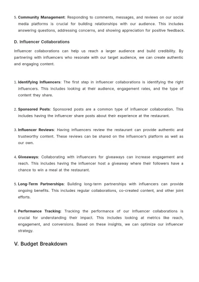 Free Restaurant Advertising Proposal Template to Edit Online