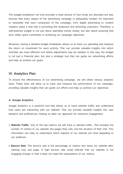 Free Restaurant Advertising Proposal Template to Edit Online