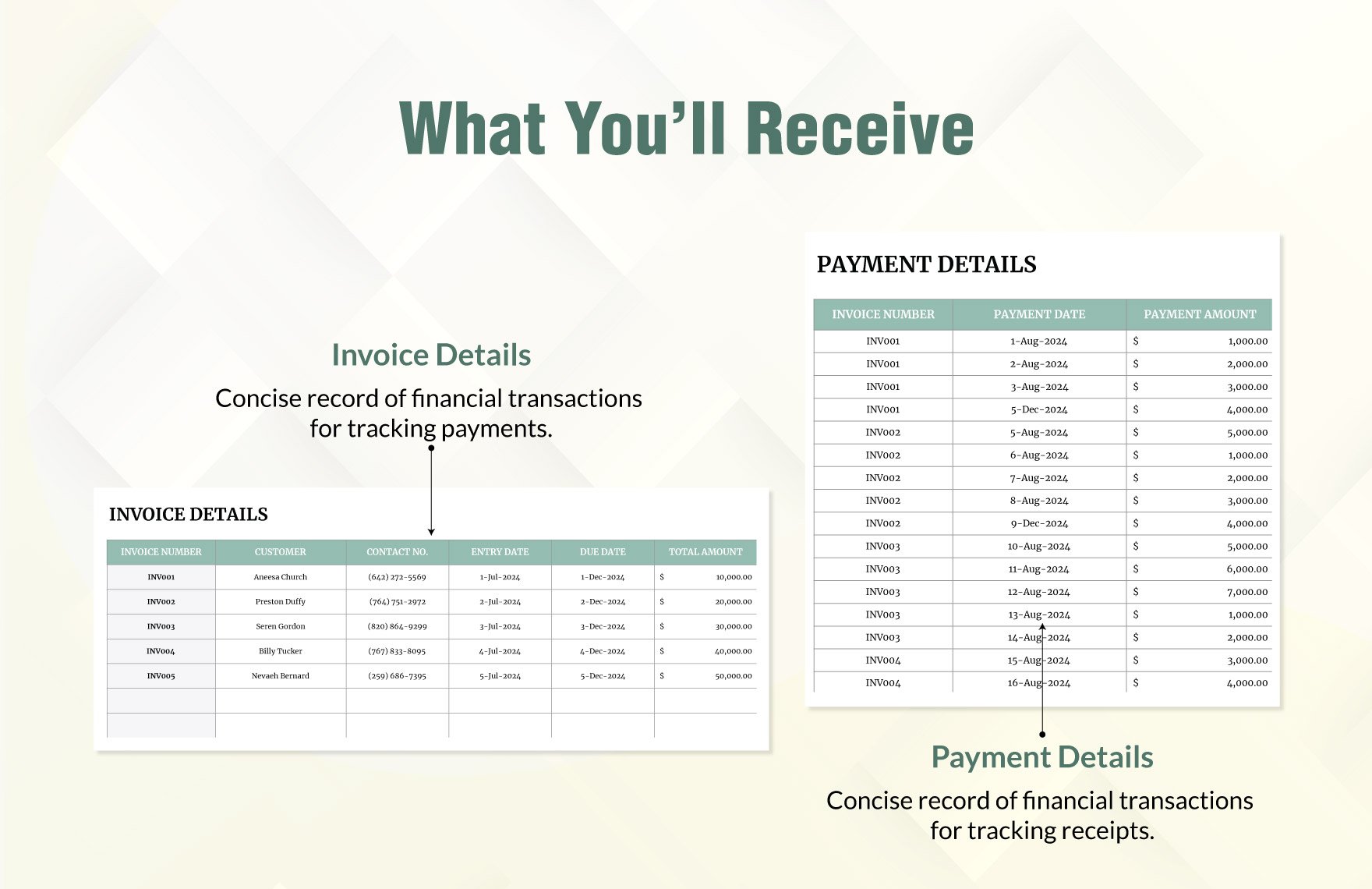 Finance Accounts Receivable Tracking Template