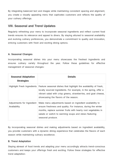 Free Restaurant Menu Design Guide Template to Edit Online