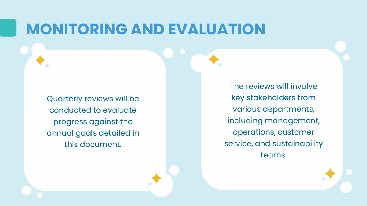 Free Cleaning Services Annual Strategy and Goals Presentation Template to Edit Online