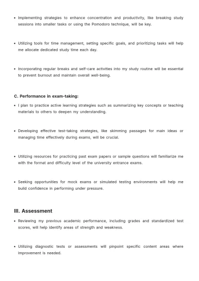 Free Individual Student Action Plan Template to Edit Online