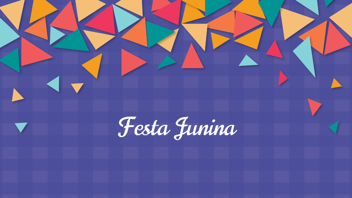 Free Abstract Festa Junina Background Template