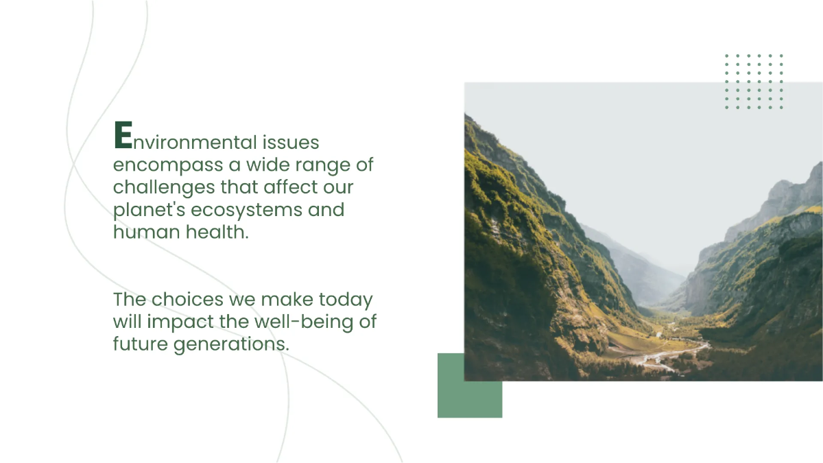 Free Environment PPT For Students Template to Edit Online