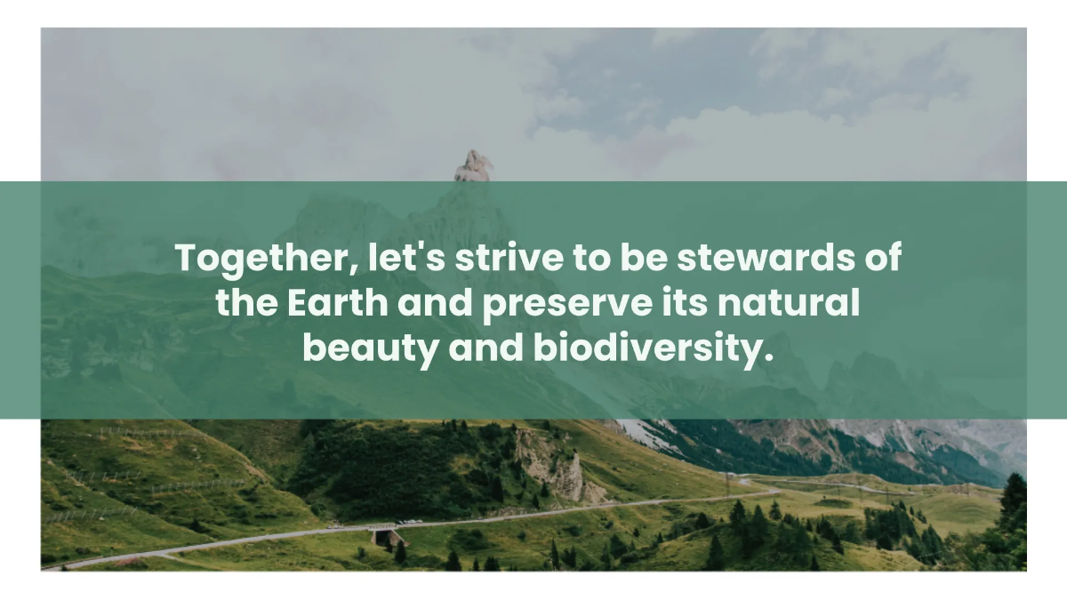 Free Environment PPT For Students Template to Edit Online