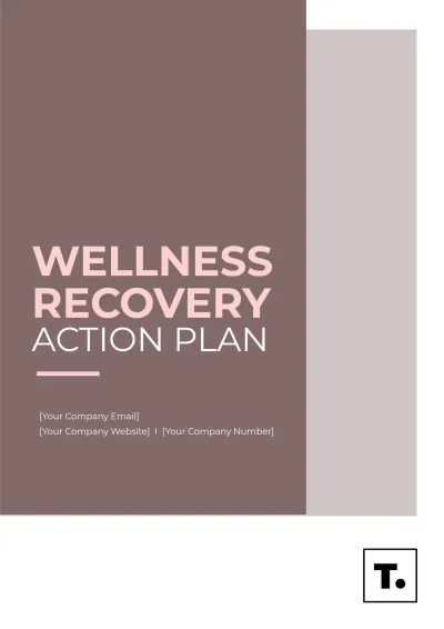 Free Wellness Recovery Action Plan Template to Edit Online