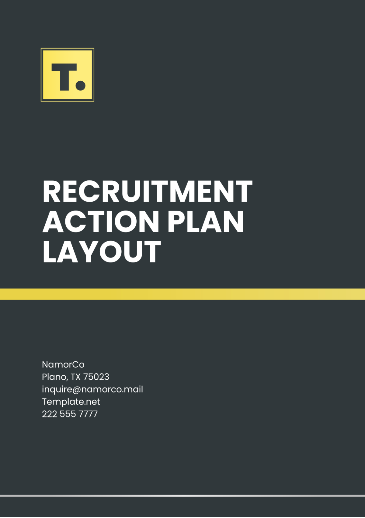 Recruitment Action Plan Layout Template - Edit Online & Download