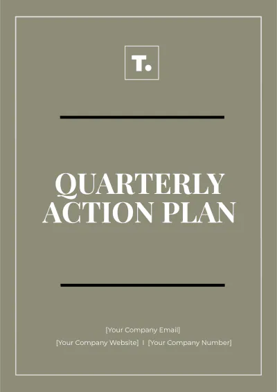 Free Quarterly Action Plan Template to Edit Online
