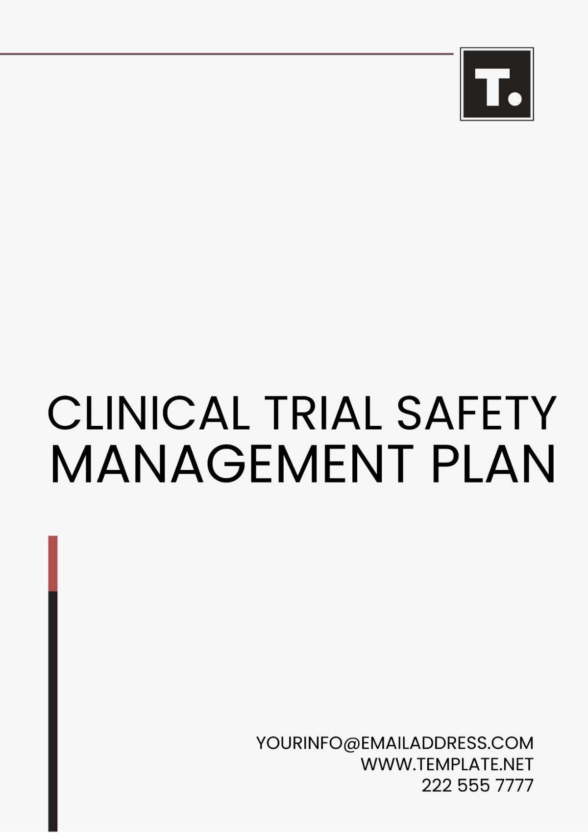 Free Clinical Trial Safety Management Plan Template