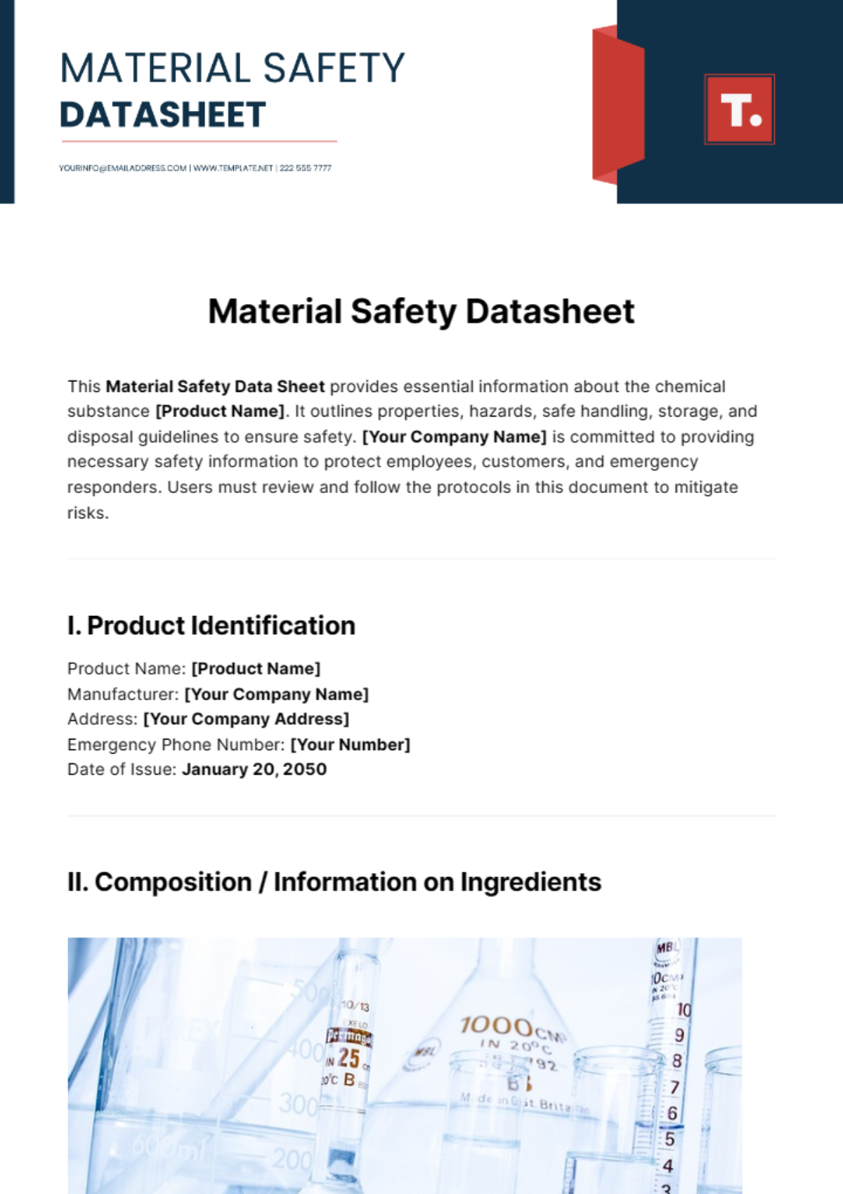 Material Safety Data Sheet Analysis Worksheet Educational Images 