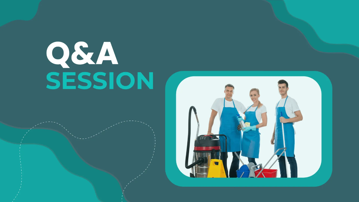 Free Cleaning Services Safety Training Presentation Template to Edit Online