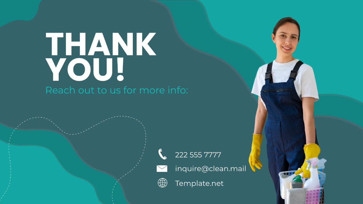 Free Cleaning Services Safety Training Presentation Template to Edit Online