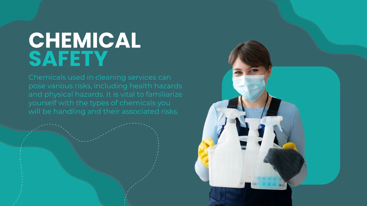 Free Cleaning Services Safety Training Presentation Template to Edit Online