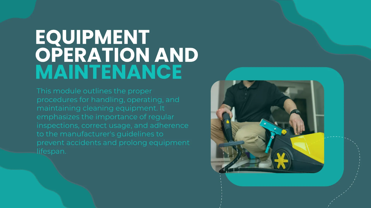 Free Cleaning Services Safety Training Presentation Template to Edit Online