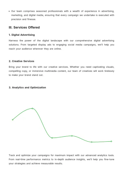 Free Advertising Company Datasheet Template to Edit Online