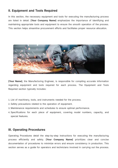 Free Manufacturing Engineering Datasheet Template to Edit Online