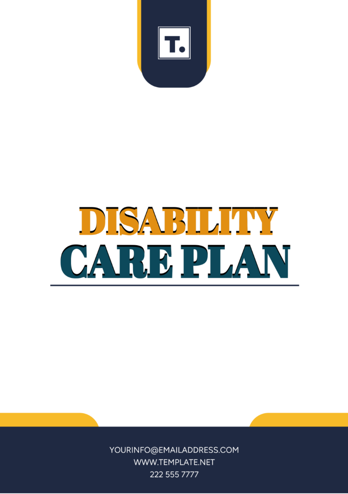 Disability Care Plan Template