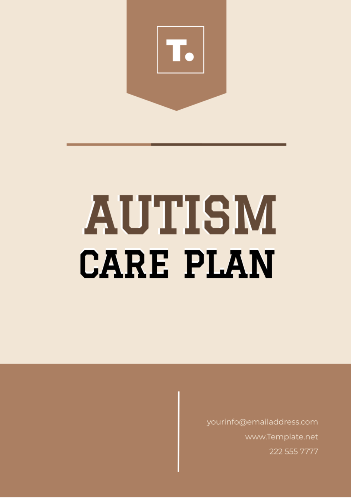 Autism Care Plan Template