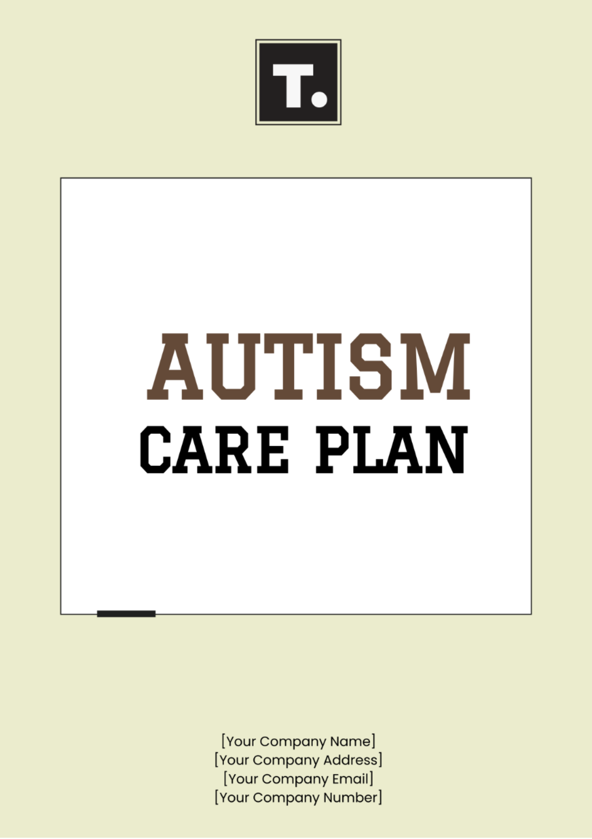 Free Autism Care Plan Template to Edit Online