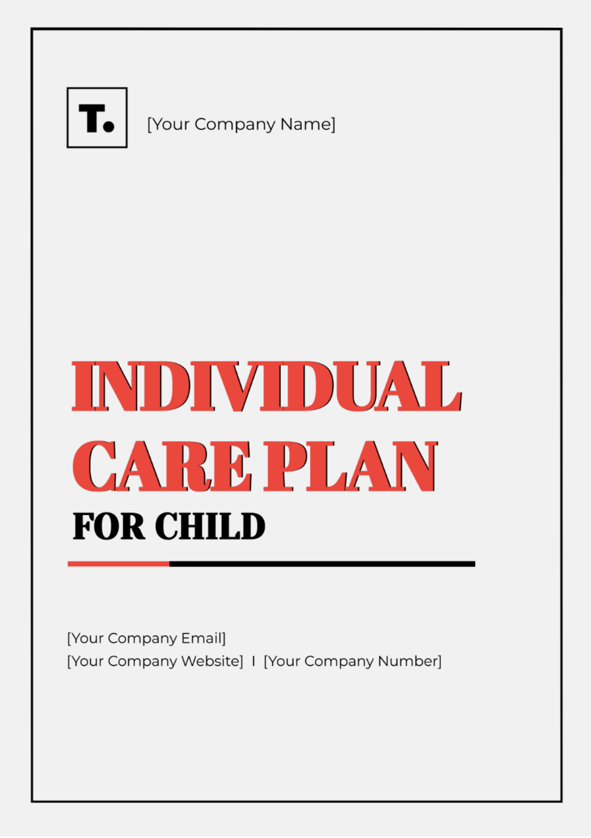 Individual Care Plan For Child Template - Edit Online & Download