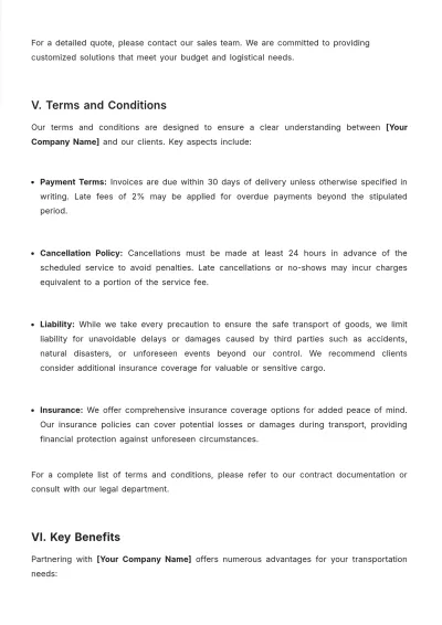 Free Trucking & Transport Datasheet Template to Edit Online
