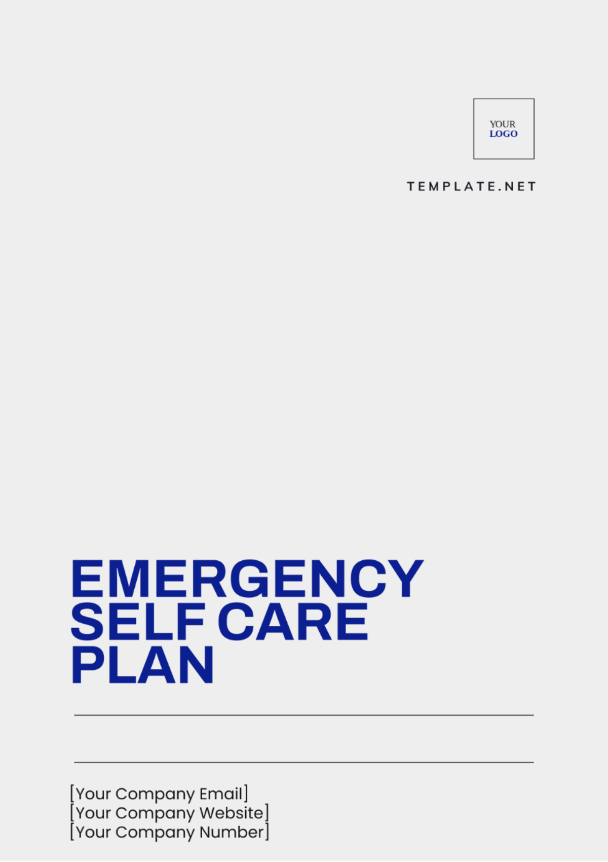 Emergency Self Care Plan Template - Edit Online & Download